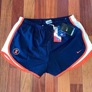 Univ. of Illinois Nike Tempo Shorts- Large NWT!